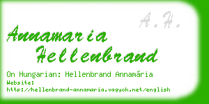 annamaria hellenbrand business card